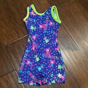 Snowflake Designs Leotard with Green Accents